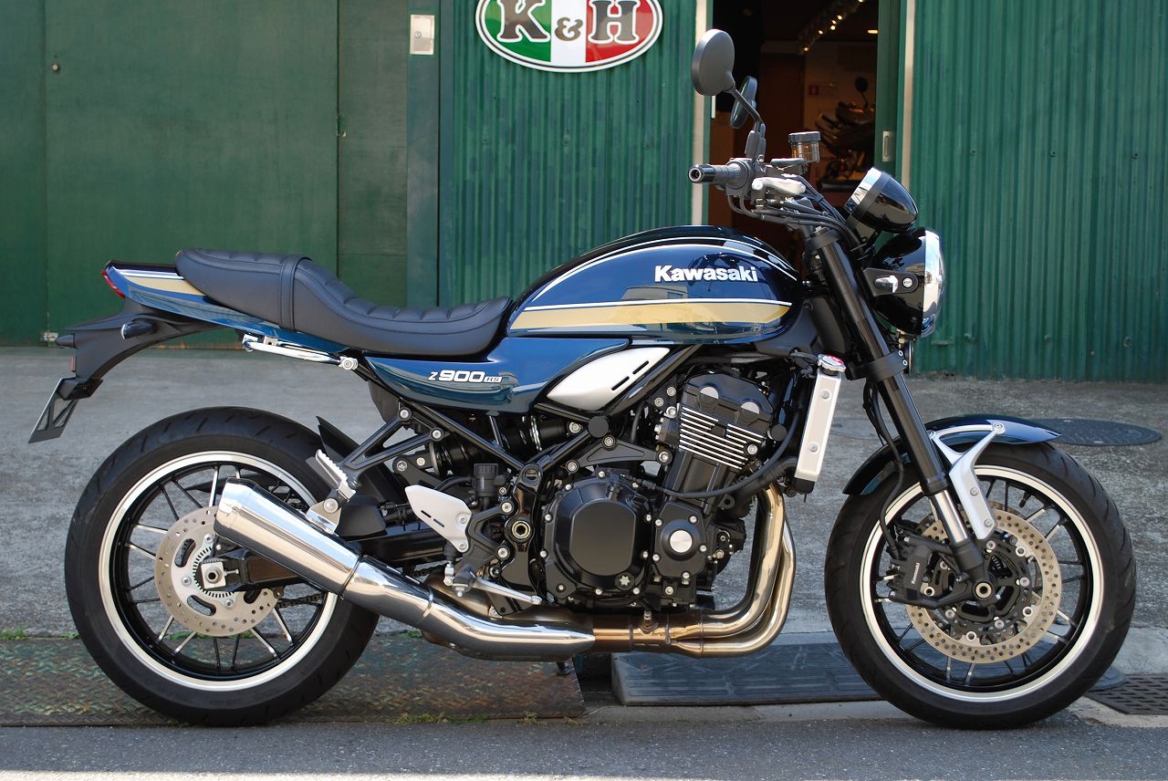 カワサキ　Z900RS K&H ローシート Aタックロール2 未使用に近い Z900RS ローシート Aタックロール2 （中抜きタック）｜K＆H